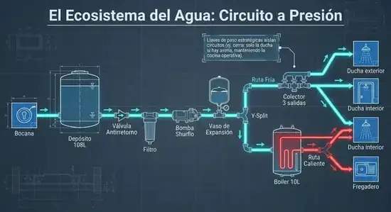 Instalación eléctrica solar de litio Victron Energy en furgoneta camper